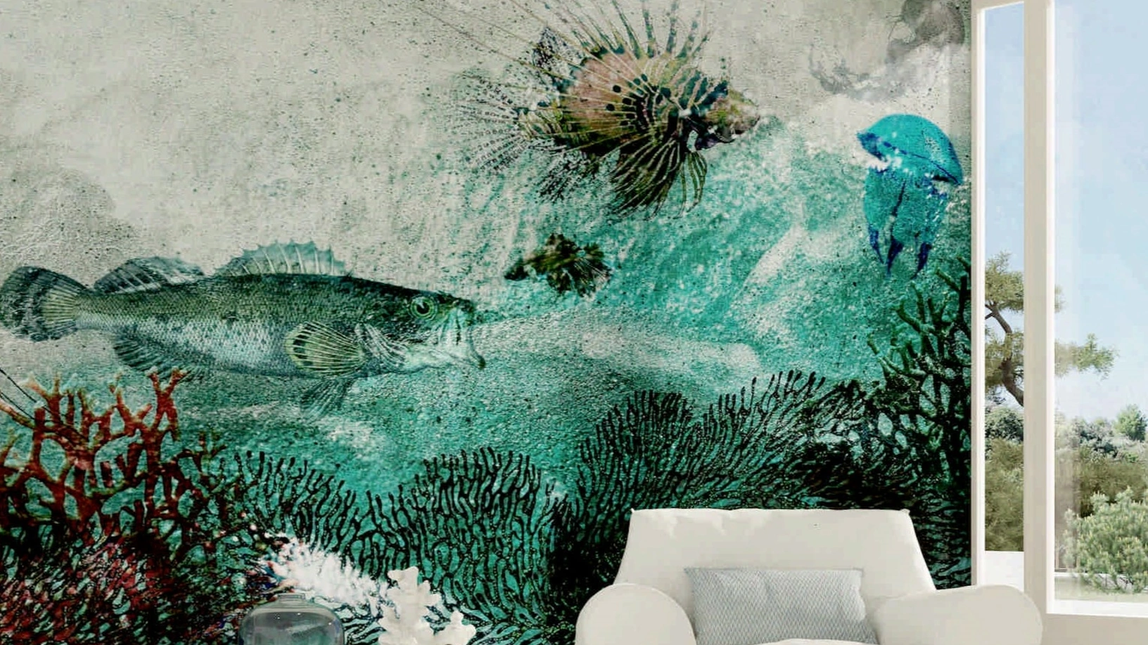 Carta da parati Deep Blue di Pintdecor