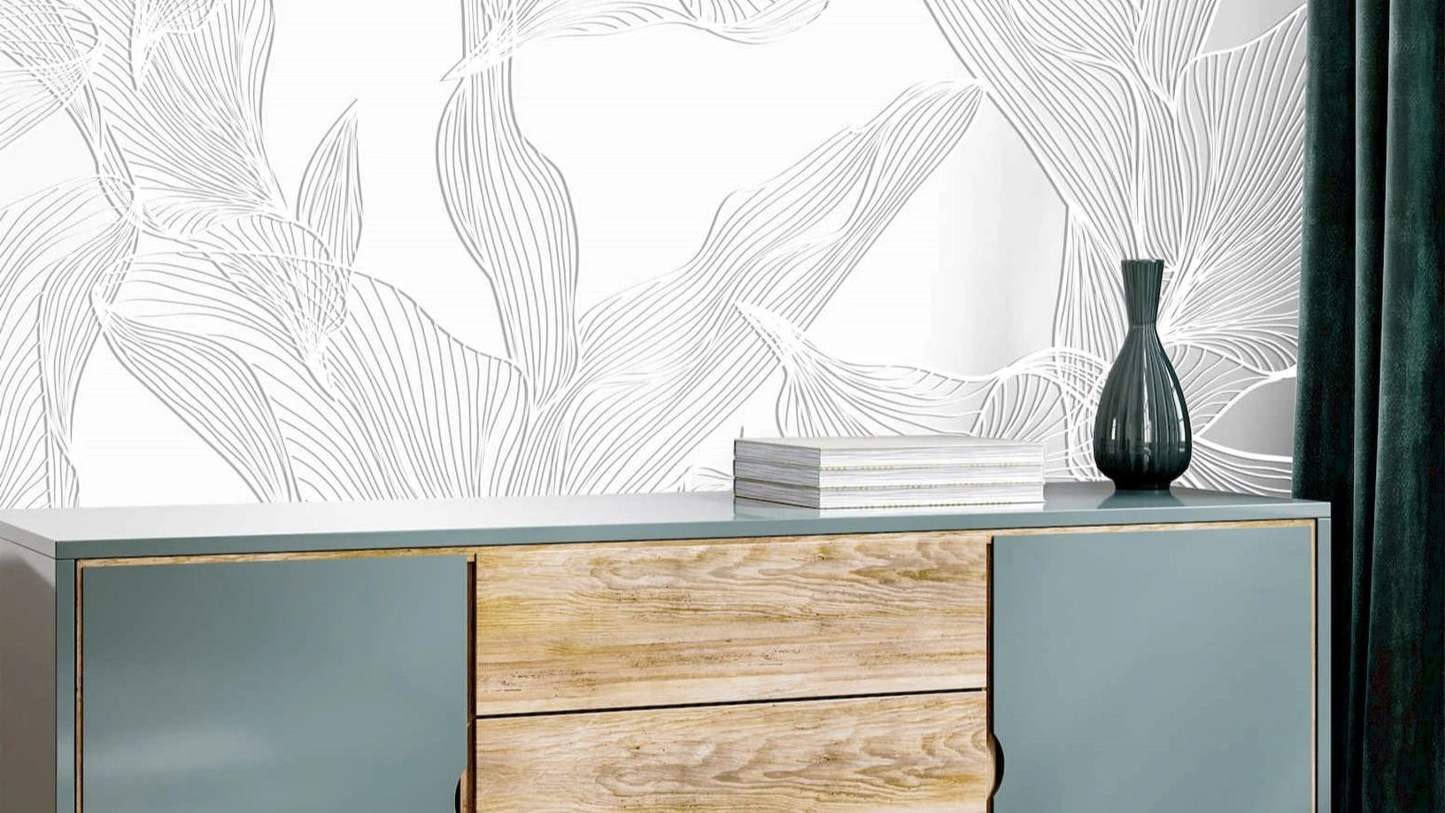 Carta da parati Falling Lines di Pintdecor