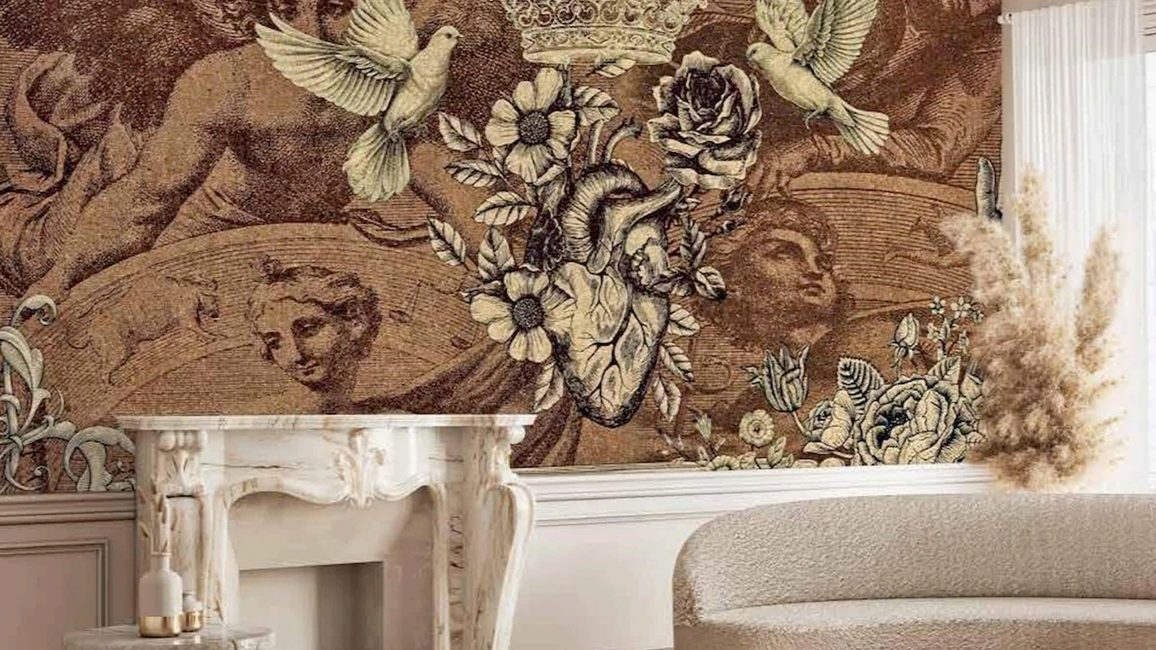 Carta da parati Holy Heart di Pintdecor