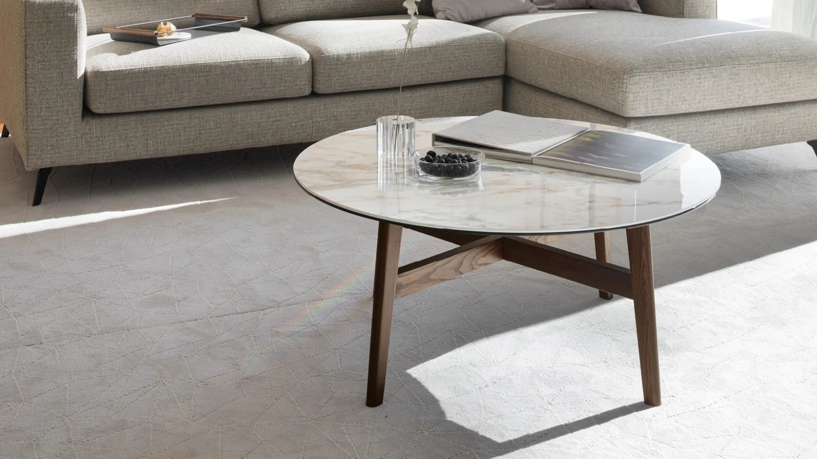 Tavolino rotondo Abrey di Calligaris