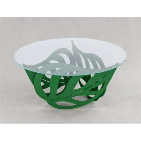 Tavolino Chioma con vetro trasparente di Pintdecor