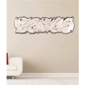 Appendiabito Foglie Preziose in metallo di Pintdecor