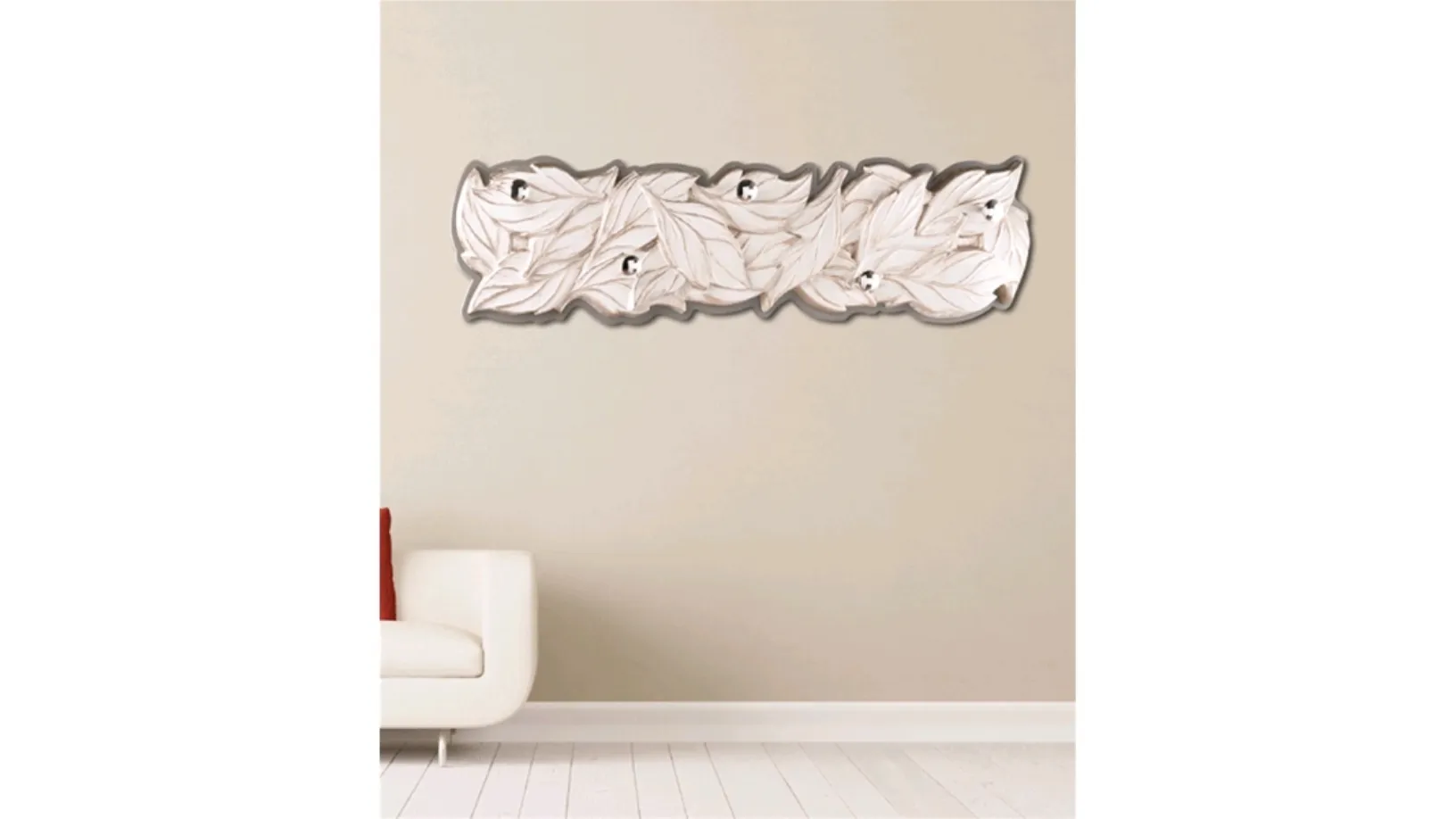 Appendiabito Foglie Preziose in metallo di Pintdecor