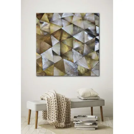 Quadro geometrico Madreperla di Pintdecor