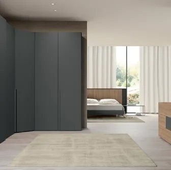 Armadio Vitalyty Concreta Angolo Grigio AS03 di Colombini Casa