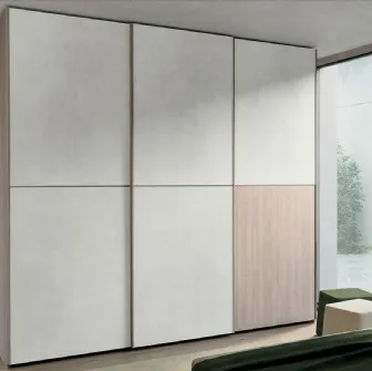 Armadio con ante scorrevoli Volo Mondrian M304 in melaminico di Colombini Casa