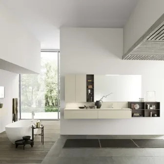 Mobile da Bagno sospeso M2 System C201 in ecomalta di Baxar