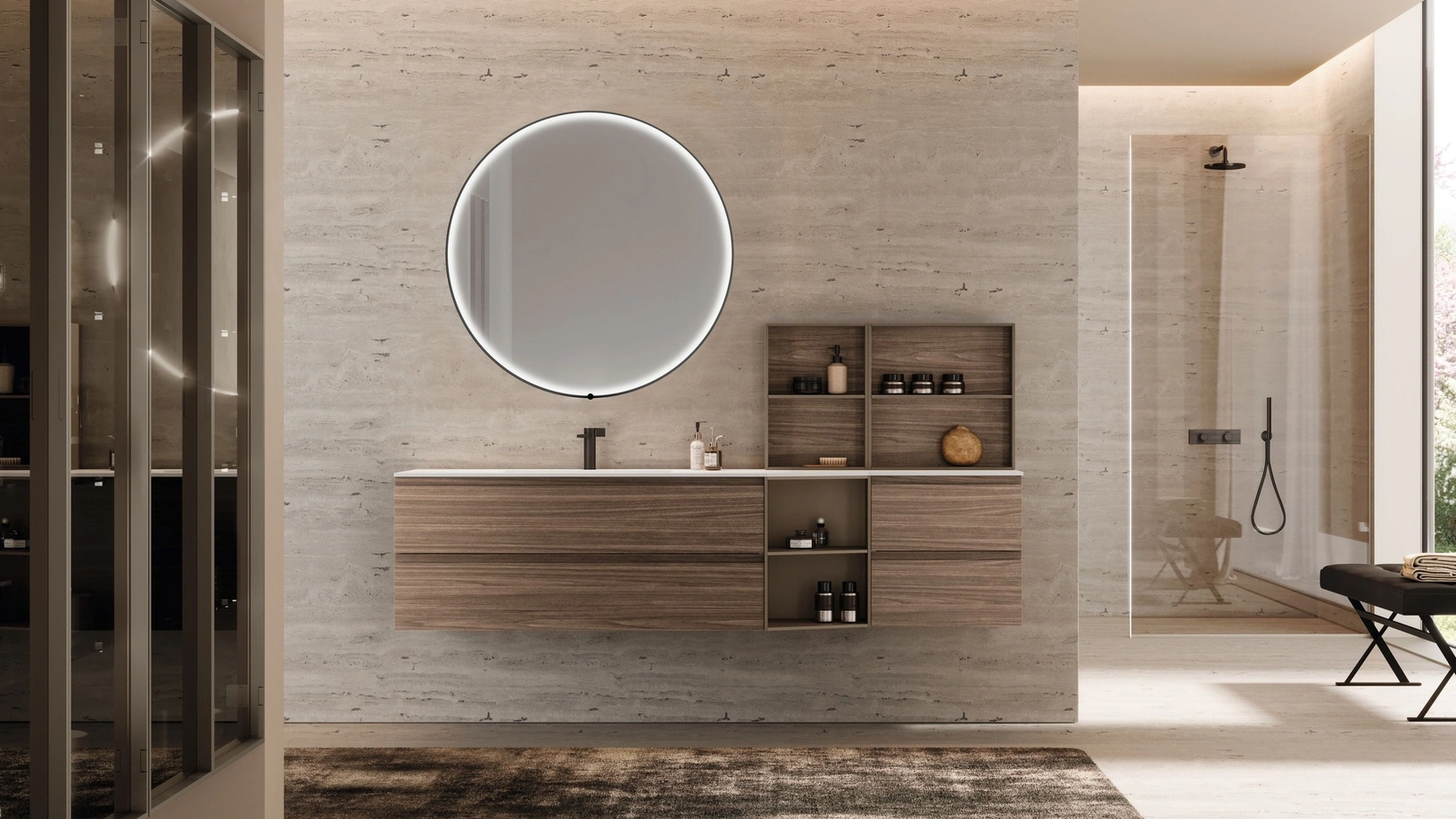 Mobile da Bagno sospeso M1 System 141 di Baxar