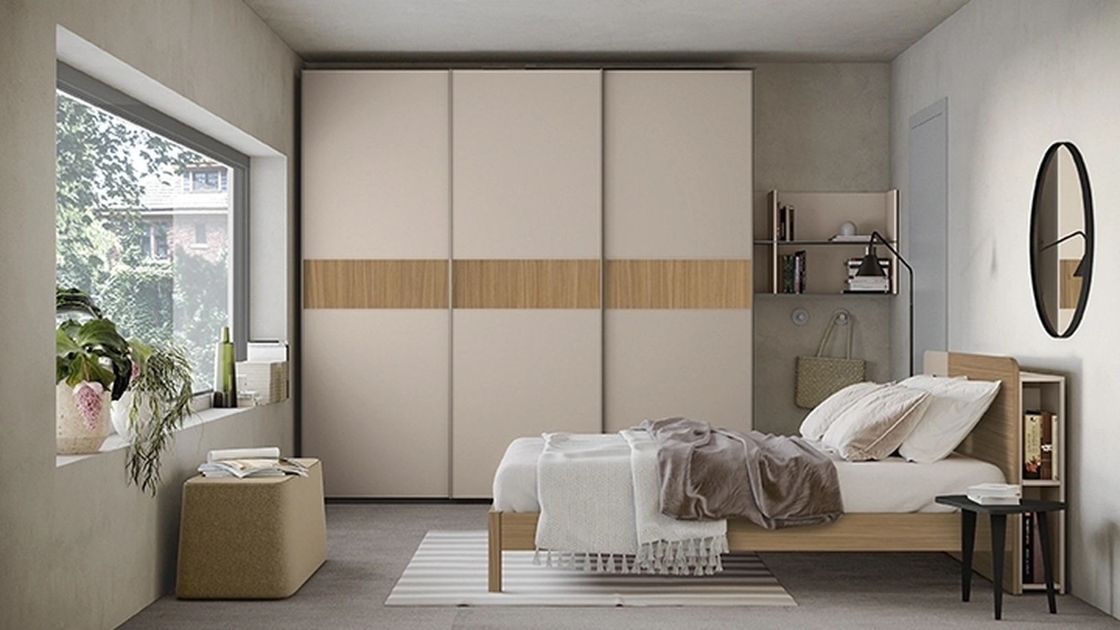Letto con testiera Sector di Colombini Casa