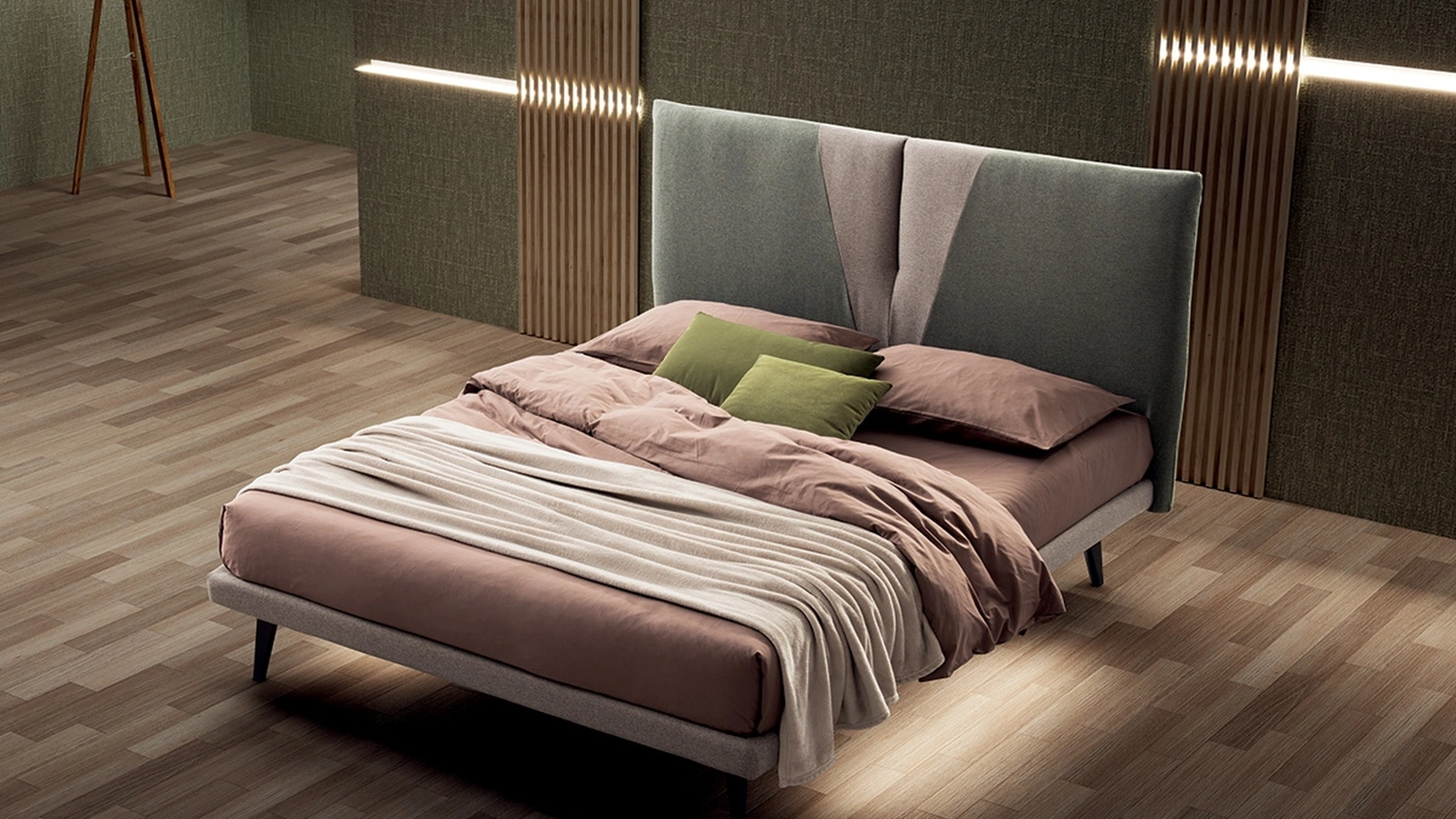 Letto imbottito Emilia di Stilfar Italia