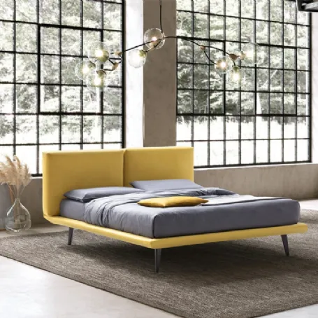 Letto Enea 24 in tessuto imbottito di Stilfar Italia
