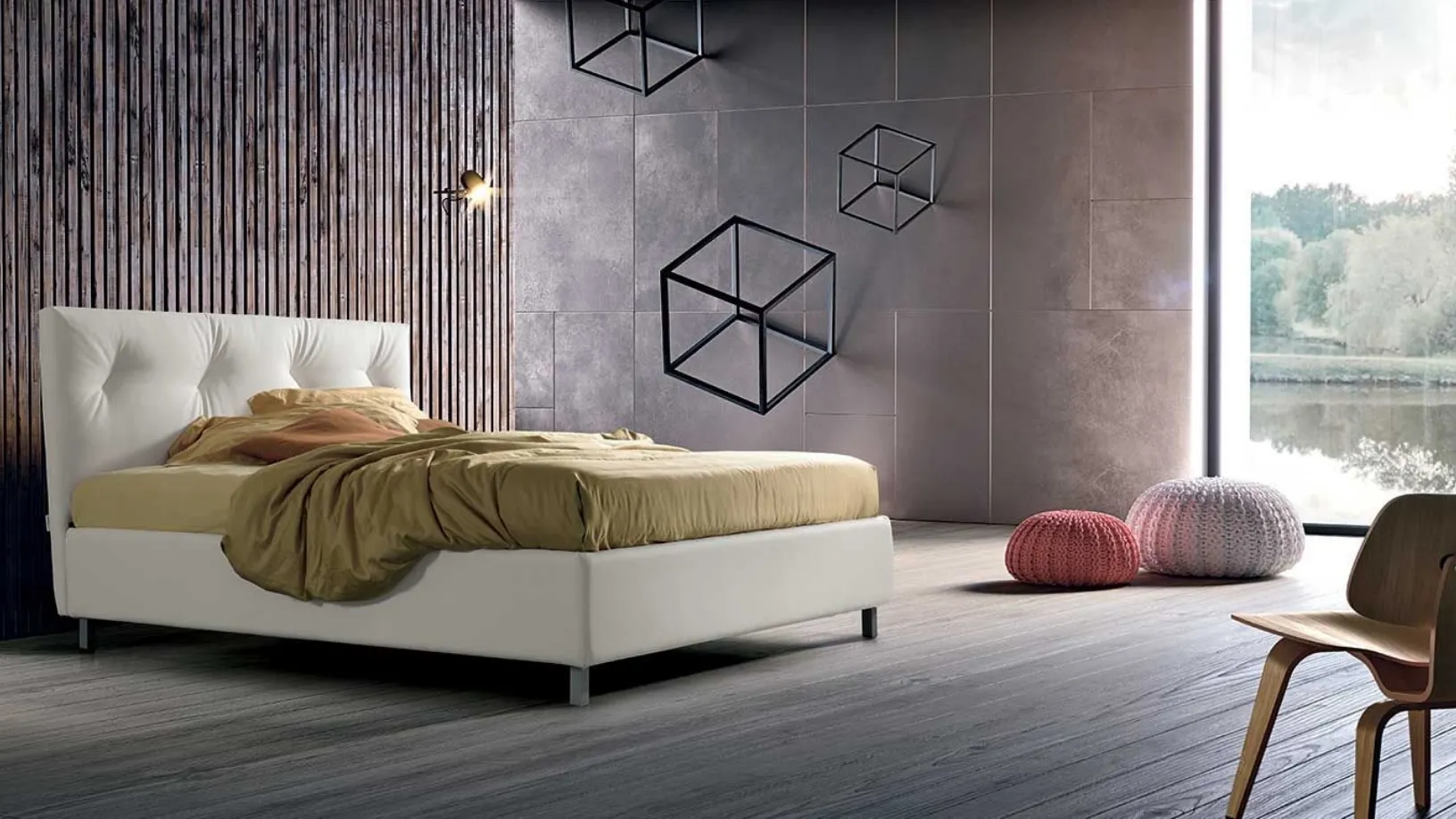 Letto dal design dinamico Erika di Stilfar