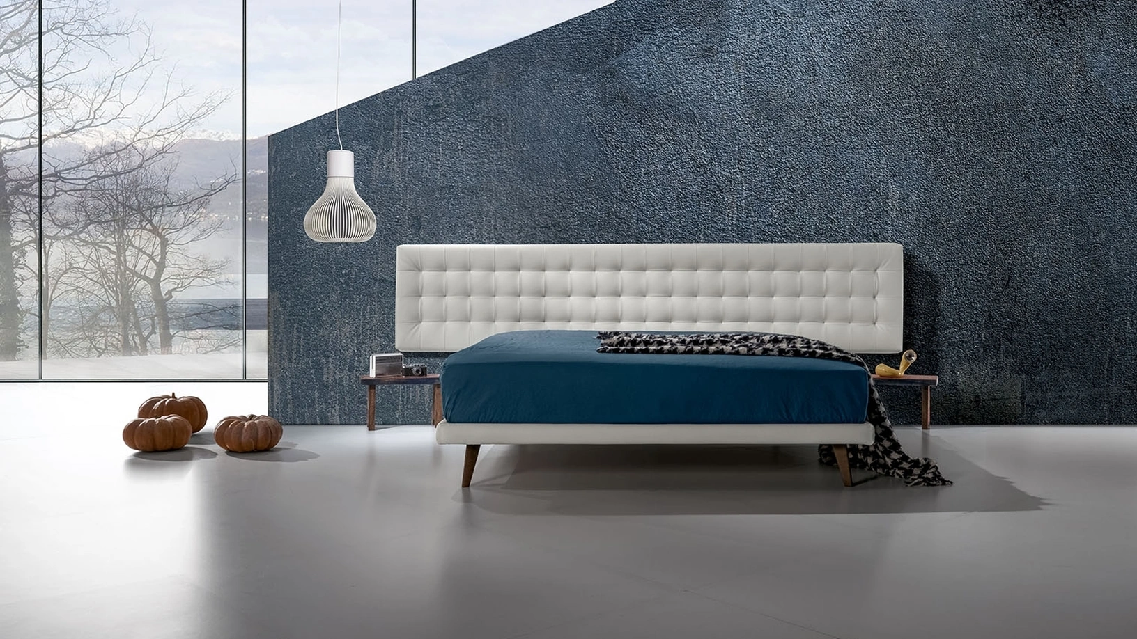 Letto in vellutino Twist Lersa 290 di Excò