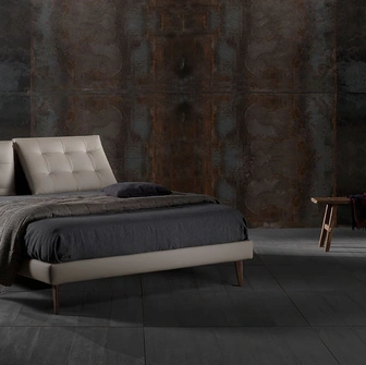 Letto in vellutino imbottito Zoè Quattro Ring 14 di Excò