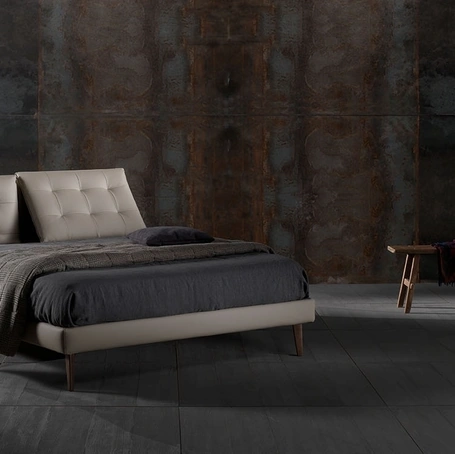 Letto in vellutino imbottito Zoè Quattro Ring 14 di Excò