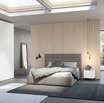 Letto con testiera Time di Colombini Casa