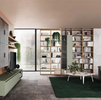 Libreria divisoria Golf Infinity I104 in melaminico di Colombini Casa