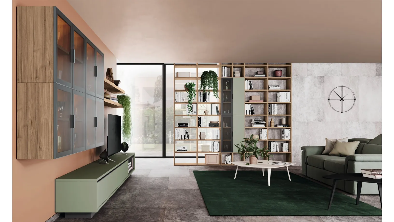 Libreria divisoria Golf Infinity I104 in melaminico di Colombini Casa