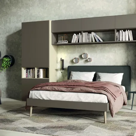 Libreria componibile a muro Golf Infinity I107 in melaminico di Colombini Casa
