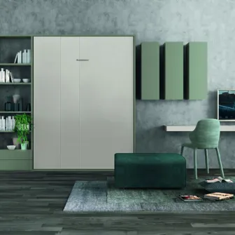 Libreria a muro Golf Infinity L109 in melaminico bicolore di Colombini Casa