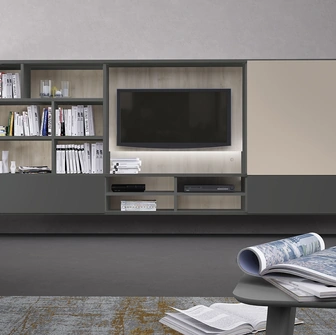 Libreria componibile sospesa Infinity L24 di Colombini Casa