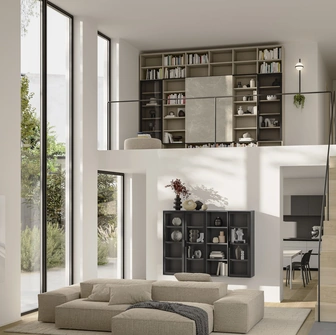 Libreria Night & Day e Golf Infinity L03NS di Colombini Casa