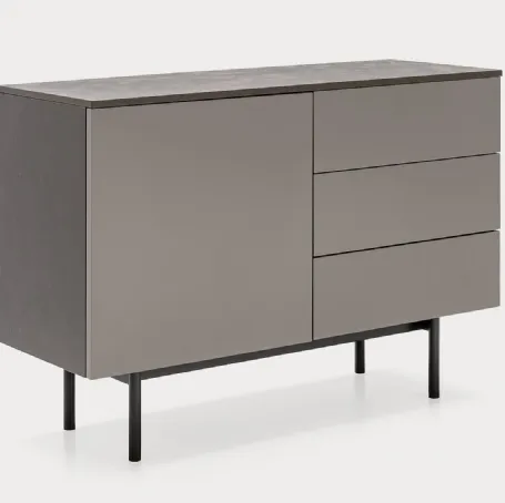 Madia in laccato opaco con top in nobilitato pietra piasentina Made CB6101 1 di Connubia