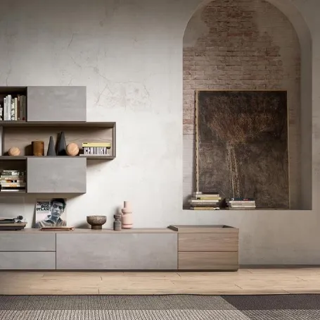 Parete attrezzata GF1115 di Abitare Mobilstella