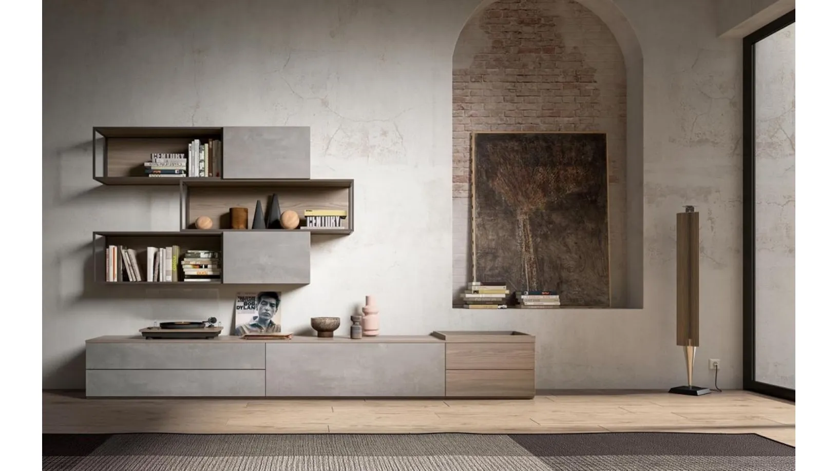 Parete attrezzata GF1115 di Abitare Mobilstella