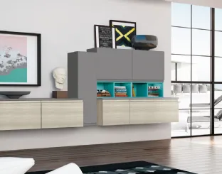 Parete Attrezzata sospesa Jey Feel 05 di Creo