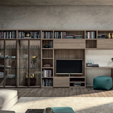 Parete Attrezzata Living GF5015 di Abitare Mobilstella