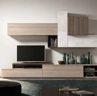 Parete attrezzata Fusion GF 1100 di Abitare Mobilstella