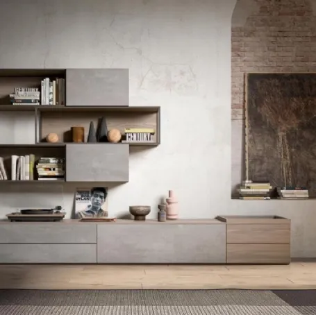 Parete attrezzata GF1115 di Abitare Mobilstella