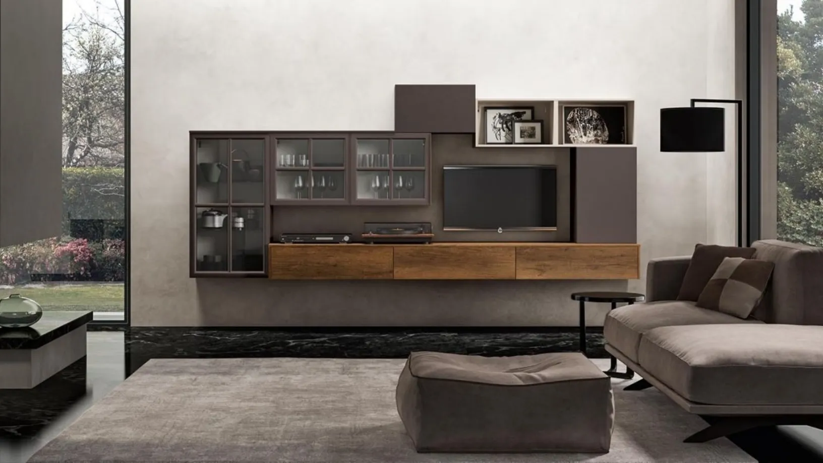 Parete attrezzata Rockwood GF1040 di Abitare Mobilstella