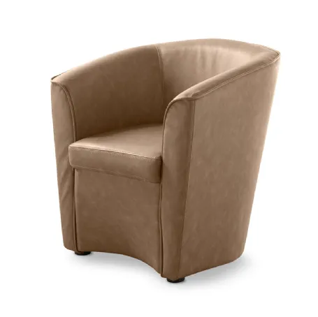 Poltroncina Clarissa in ecopelle di Stilfar Italia