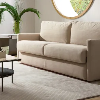 Divano Letto in microfibra imbottito Convert-S di Calligaris