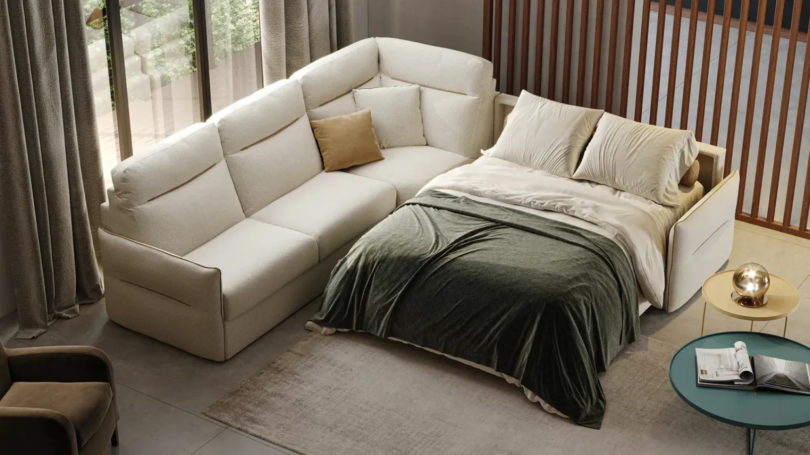 Divano Letto in tessuto Kiko di Family Bedding