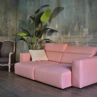 Divano con ampie sedute scorrevoli e schienale regolabile Long Island di Family Bedding
