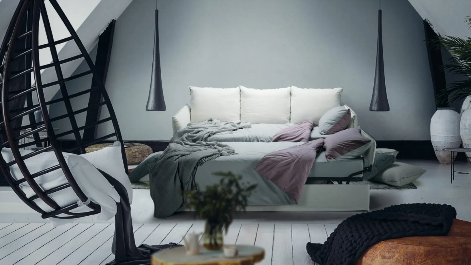 Divano con letto estraibile Tulip di Family Bedding