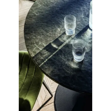 Tavolo rotondo Infinity in materico effetto Pietra di Sedie Brianza