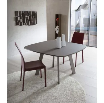 Tavolo in laminato Upper Round di Sedie Brianza
