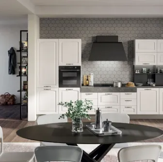 Cucina Classica lineare Grace in Frassino Bianco Camelia di Creo