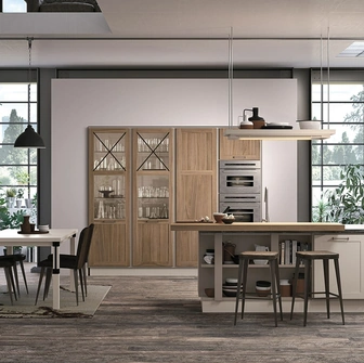 Cucina Classica con penisola Provenza 05 di Lube