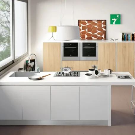 Cucina Ank Bianco Opaco di Creo