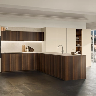 Cucina Moderna con penisola Brera 04 di Lube