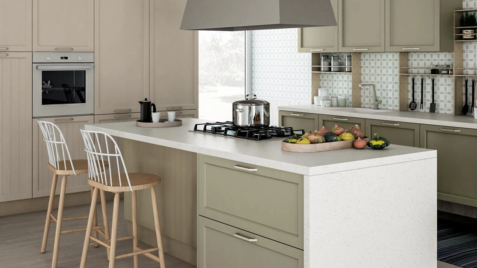 Cucina Moderna Contempo con isola di Creo