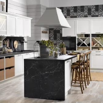 Cucina Moderna Contempo finitura Frassino Bianco di Creo