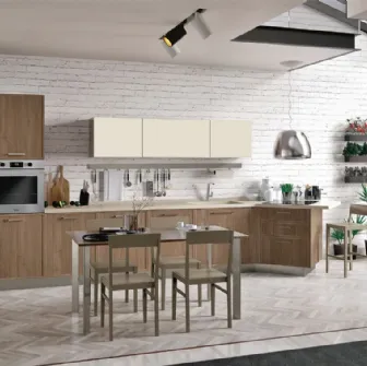 Cucina Rewind Noce Brown di Creo