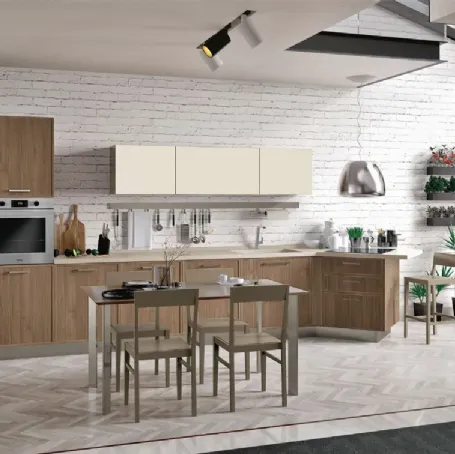 Cucina Rewind Noce Brown di Creo