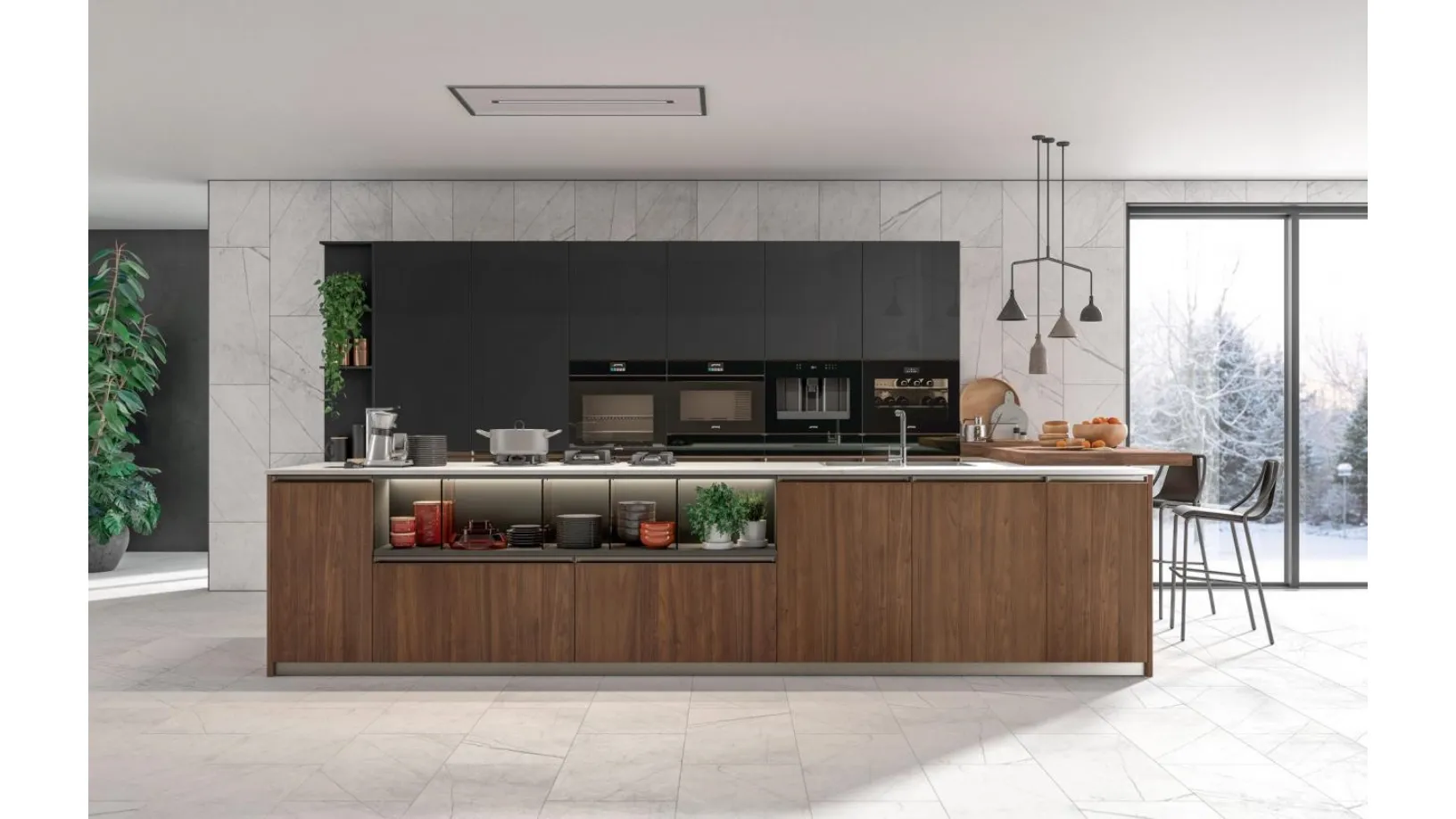 Cucina moderna Immagina Plus 25 di Lube